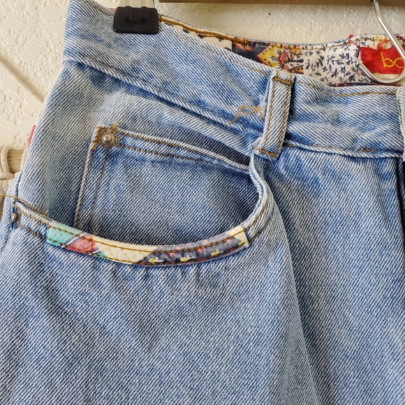 Bonjour Vintage quilt Patchwork high-rise Jeans! Size 9/10. - Picture 3 of 11